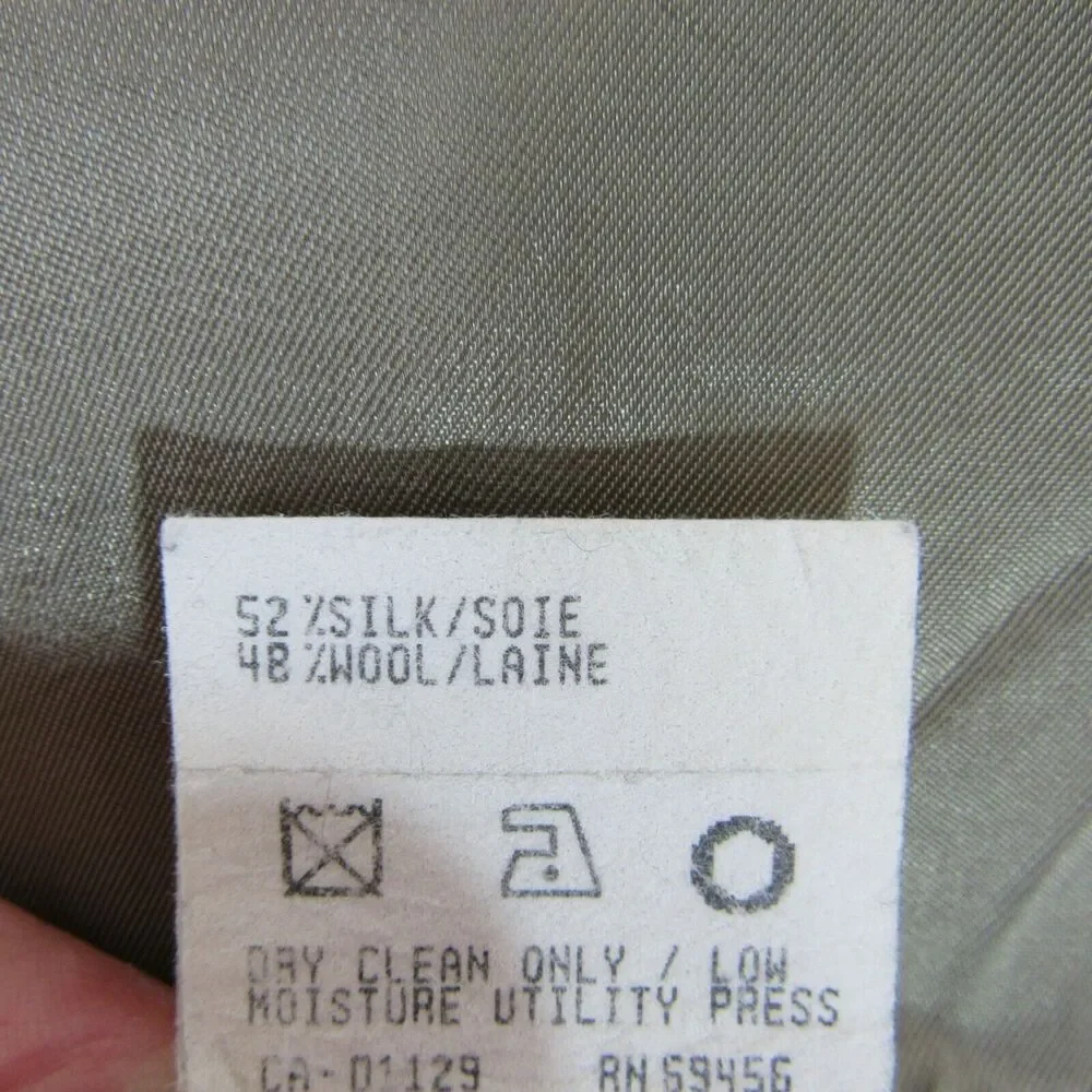 Men's Blazer Jacket Size 46T 3 Button Taupe Peerless Man